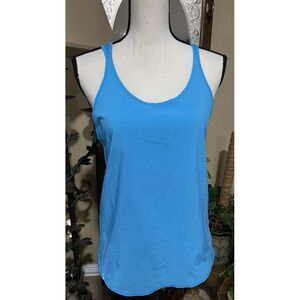 Lululemon Real Quick Singlet tank top kayak Blue No Tag‎ Fits Like Small
